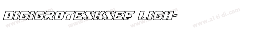 DigiGroteskSEF Ligh字体转换